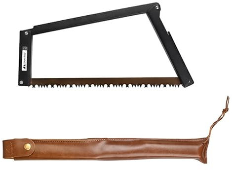 Scie de camping, scie pliante avec pochette de rangement pour camping, randonnée, randonnée