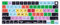 XSKN Languages and Shortcuts Silikon-Tastaturabdeckung für MacBook Air 2021+ M2 Chip MacBook Air 13,6 Zoll 15,3 Zoll mit Touch ID für MacBook Pro 14,2 Zoll 16,3 Zoll mit Touch ID (Avid Media Composer,