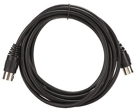 Cavo MIDI DIN a 7 Pin, Adattatore Convertitore Strumento con Spina DIN Maschio a Maschio Adattatore DIN Maschio a Maschio Cavo di Prolunga per Connettore per Alimentatore