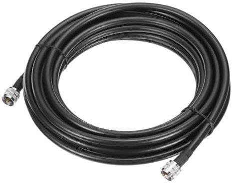QUARKZMAN Cavo Coassiale UHF Maschio PL-259 a UHF Maschio PL-259 Bassa Perdita RG213 Coax Ponticello Cavo 4.6m/15.1ft