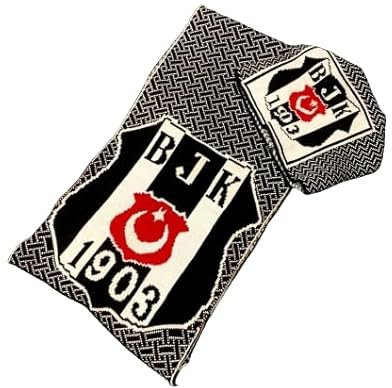 Generisch BJK 1903 Schal+Mütze Set 2teilig, Unisex, original lizensiert - NEU