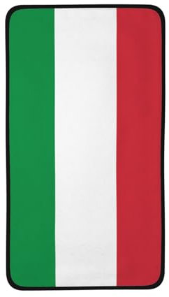 JDFHGNU Serviette de plage drapeau italien, serviette de bain douce et très absorbante, grande serviette décorative, hôtel, salle de sport et spa, 40,6 x 71,1 cm