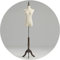 RAABYU Weibliche Schaufensterpuppe, Halbkörper-Schneiderpuppe für Damen, Halbkörper-Schneiderpuppe ohne Kopf, 155-180 cm, höhenverstellbar, 6 Modelle