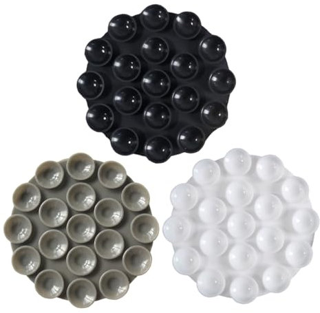 Aidqxbaoer 3-pack adatte a tutti i modelli di telefono, porta telefono antiscivolo per selfie e video, durevole e facile da usare(Nero/bianco/cenere)