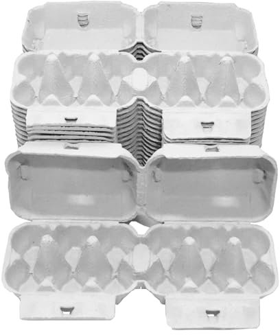 Home Centre Egg Boxes Trays 30 Pieces Box Holds 6 Eggs Recyclable Biodegradable Cardboard Plain