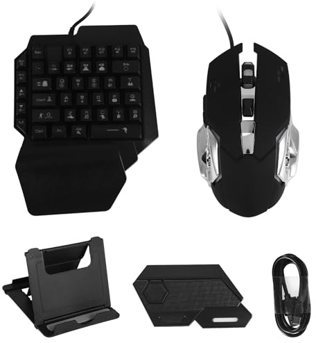 Pesfehhy Gamepad Mobile für Controller Gaming Tastatur Maus Konverter Bluetooth für IOS Android Spiel Adapter, Mix SE Set
