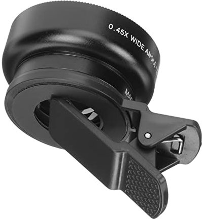 COLLBATH Lente Gran Angular con Clip para Móviles Lente Macro Profesional para Cámara Compatible con Smartphones