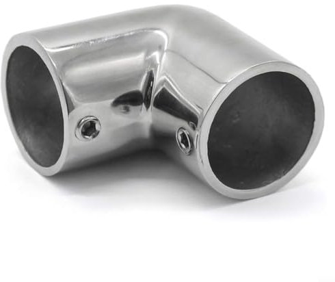 Marine Grade 316 Edelstahl Boot Handlauf Rohrverbinder Ellenbogen Rohr Gelenk Hardware Fitting für Deckschienensystem 22 mm 25 mm 30 mm (25 mm)