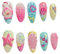 Ocean Style Three-dimensional Relief Wearing Armor, Pink Shell Starfish Hand-painted Nail Art, Summer Vacation Nail Piece