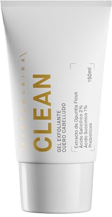 SANTAMARINA CLEAN Haarpeeling aus Kopfhaut, 150 ml, Vor-Shampoo, feuchtigkeitsspendende Haarbehandlung für Feuchtigkeit und Haarstruktur mit Salicylsäure und Bernsteinsäure