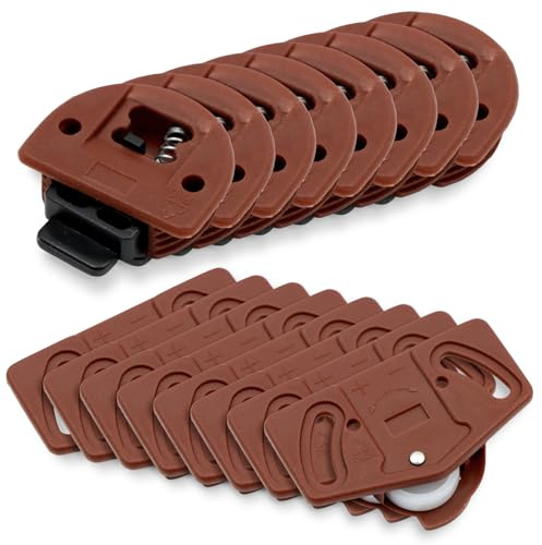 KASURE 8 Piezas Kit Puertas Correderas Armario Kit Ruedas Puerta Corredera con Guía Superior Inferior Rodamientos Puertas Correderas Aluminio Ruedas Puerta Corredera Armario Silenciosas y Ajustables 1