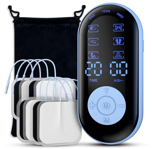 Betife TENS Machine for Pain Relief - TENS Unit Muscle Stimulator, 3-In-1 Pain Relief, Rehabilitation and Massage, with 8 Pcs TENS Pads Replacement for Chronic Individuals, Occupational Pain Sufferers