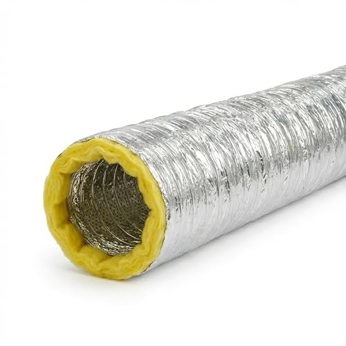 Easy Act Sonoconnect Tuyau insonorisé Ø 160 mm Longueur 3 m Tuyau de ventilation flexible isolé pour systèmes de climatisation et de ventilation silencieux