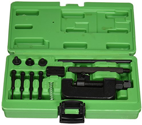 Jbm Llave para motocicleta 53055 - Desmontador y remachador de cadenas de motocicletas, Interruptor con mando basculante, Pulsador, ON-OFF, Verde