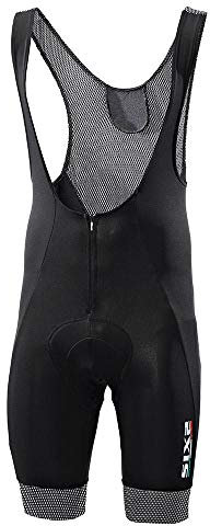 SIX2 Black Carbon Salopette Invernale Corta Unisex Adulto