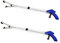 BeGrit Greifer Müllzange Greifarm Müll Greifzange Zange Handgreifer Faltbarer Langer Arm der die Klaue erreicht Müll Pickup Tool 81cm (32 Zoll) 2 Stück