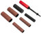 Portable Spindle Sander Hand-Held Rubber Sanding Drum for Drill 4-1/2 x 1-1/2 and 4-1/2 x 1(Red)