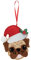 Trimits Christmas Felt Decoration Kits, 9 x 12cm, Festive Pug