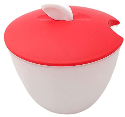 Tupperware Behälter 350 ml Zucker Dose Servierdose Servieren rot weiß