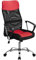 Yaheetech Bürostuhl, ergonomischer Schreibtischstuhl, Drehstuhl mit gepolsterter Sitz, höhenverstellbar Computerstuhl, Hohe Netzrückenlehne, bis 135 kg belastbar, Große Sitzfläche Rot