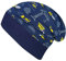 Wollhuhn ÖKO Leichte Bequeme Jungen Baustelle/Bagger Beanie-Mütze Elastisches Bündchen (aus Öko-Stoffen, Bio) 22222235 (Baustelle Dunkelblau-Gelb, M)