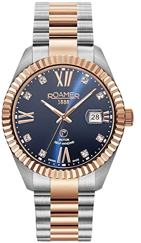Roamer Men's Two Tone Primeline Crystal Mechanical Watch 981661 47 49 90