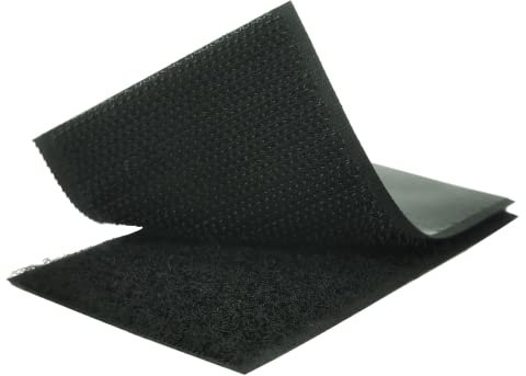 Klettband Selbstklebend Extra Stark, Klettverschluss selbstklebend doppelseitig, klebe Klettstreifen in schwarz Größe und Menge wählbar (50mm x 200mm 6 Stück)