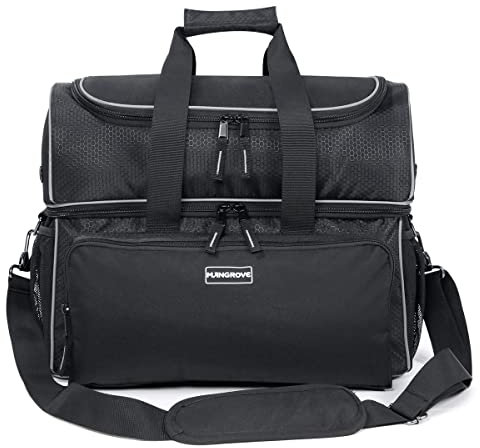 Mangrove Bowlingballtasche mit 2 Bällen – 2022 Bowlingtaschen mit doppeltem Ballhalter – passend für Bowlingschuhe bis Herrengröße 44 und Zubehör