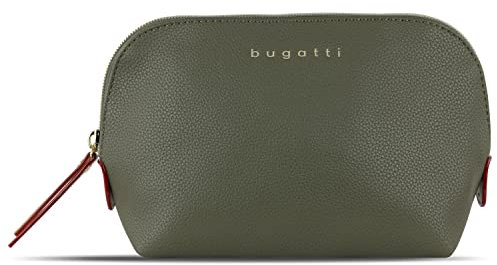 bugatti Ella Kulturbeutel, Kosmetiktasche, Toiletry Bag, Waschtasche, Waschbeutel, Toilettentasche in Olive