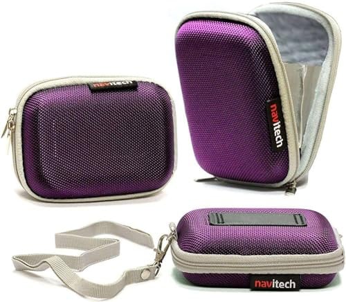 Navitech Purple Shockproof Camera Case Compatible with Sony DSC-HX99 Compact Digital 18.2 MP Camera