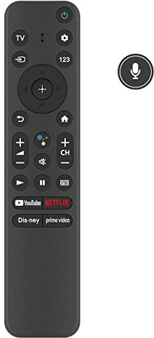 RMF-TX800U Replace Voice Search Remote Control fit for Sony A80K X80K X95K X90K X85K 4K HDR LED Smart TV (2022) KD-50X85K KD-75X85K KD-85X85K XR-65X90K KD-50X80K KD-55X80K XR-65A80K XR-55X90K