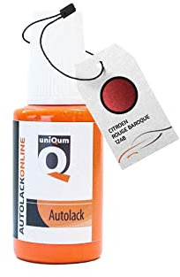 uniQum Autolack Lackstift fürs Auto für Citroen Rouge Baroque 124B Autolack Reparatur 30 ml