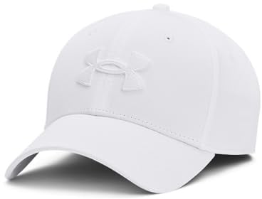 Under Armour Blitzing Casquette Stretch pour Homme, (102) Blanc / / Blanc, S/M
