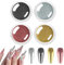 Allstarry Chrome Nail Powder 4 Colors Metallic Mirror Effect Powder Holographic Manicure Pigment Glitter Powder Kit for Nail Art Decoration Gel Polish with 4 Pcs Eyeshadow Sticks