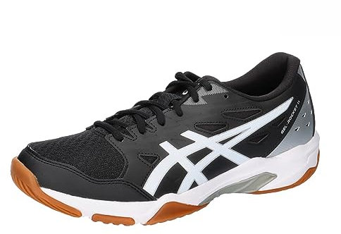 ASICS Damen Gel-Rocket 11 Sneaker, Black/Pure Silver, 41.5 EU