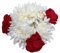 Traditionelle indische Gajra Weiß mit Rose, künstlicher Blumenschmuck, handgemachte Veni Tiara für Frauen, Partykleidung, Mehndi Dutt (1 Stück)