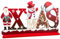 BOOSHMall Dekorativer für Weihnachten, Schriftzug Xmas Weihnachten Holzdeko für Tisch, Premium Weihnachtsdekoration zum Hinstellen, Schneemann Weihnachten Holz Ornamente
