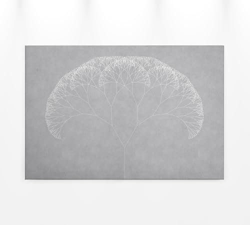 A.S. Création Leinwandbild Pusteblume abstrakt Blumen - Kunstdruck grau weiß - 90x60 cm Querformat - Moderne Wanddekoration Schlafzimmer Wohnzimmer Küche - Bild auf Keilrahmen