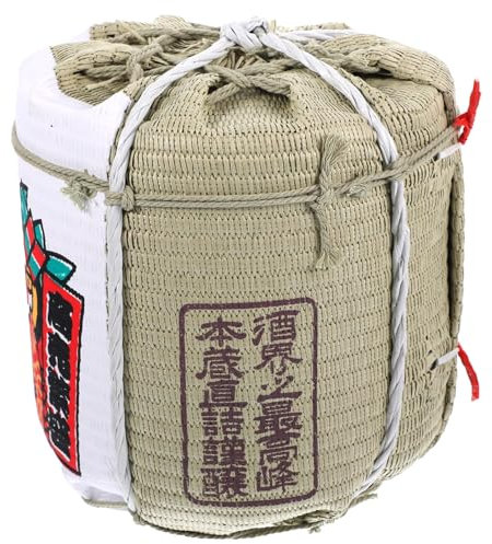 Amosfun Japanisches Sake-Fass Dekoration Mini-Japanisches Weinfass Japanischer Saki-Eimer Japanisches Bierfass Japanisches Dekoratives Fass Weinfässer Sake-Schaumfass
