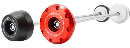 AFGIFT Motorrad Sturzpads Für Ducati Supersport 939 939S 950 950S Accesorios para Moto Vorne Hinterrad Achse Gabel Crash Slider Motorrad Zubehör (Size : Red Front Rear)
