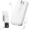 LOVELEDI Caricabatterie portatile Power Bank, 15000 mAh, caricabatterie portatile a ricarica rapida, leggero, spina a muro AC integrata e 2 cavi di uscita con display a LED per iPhone, Samsung, iPad