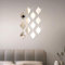 yufana 12 Pezzi Adesivi Murali Specchio 3D, Adesivo da Parete a Specchio, Adesivo Autoadesivo per Specchio, Specchio Bagno Adesivo da Parete, Adatto Camera da Letto, Soggiorno, Decorazione Domestica