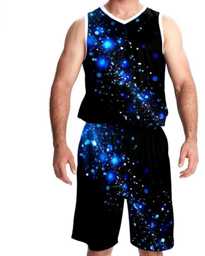 KQNZT Basketballtrikot für Herren, Trikots für Herren, athletisches Basketball-Trikot, Weihnachtselch, Design 1119, XXXL