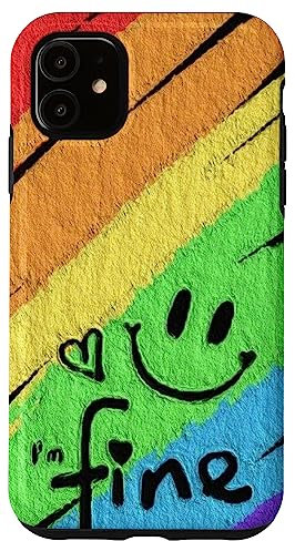 Hülle für iPhone 11 Niedliches Kawaii Be Happy Smile Face I'm Fine Aura