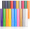 IModeur 20 Blatt Plotterfolie Textil Set - 30,5 x 20 cm Flexfolie Plotter Textil für Cricut Maker, Kleidung, Hosen, andere Stoffe
