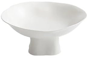 Plato de Cena Plato de postre alto de cerámica con forma de flor creativa Plato de aperitivos for restaurante Plato de exhibición de cocina molecular Vajilla especial Plato de Merienda de Frutas(A 10.