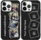 Yoedge Personalized Phone Case for iPhone 14 Pro Max 6.7, with Your Own 4 Photo Picture Text Self Designed Protective Cases, Soft TPU Silicone Shockproof Custom Cover, for Girls Women Black