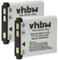 vhbw 2X Batterie Compatible avec Nikon Coolpix S700, S600, S570, S80, S60, S520 Appareil Photo (600mAh, 3,7V, Li-ION)