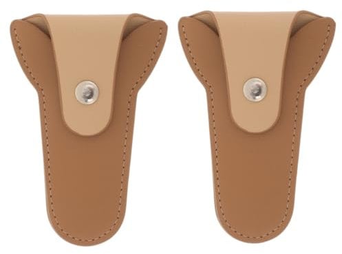 Healeved 2pcs Nail Clipper Protective Cover Nail Clipper Protective Cover Nail Clipper Protective Cover Scissor Holder Bag Grooming Scissor Holder Nail Protector Grooming Clippers Leather