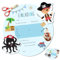 MeinBaby123® 10 Einladungen zum selber basteln (Piraten)
